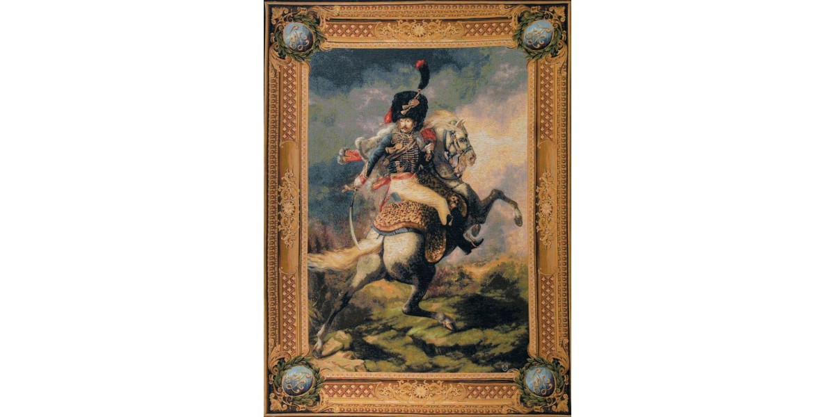 Gobelín Tapisserie Cavalier de la garde impériale